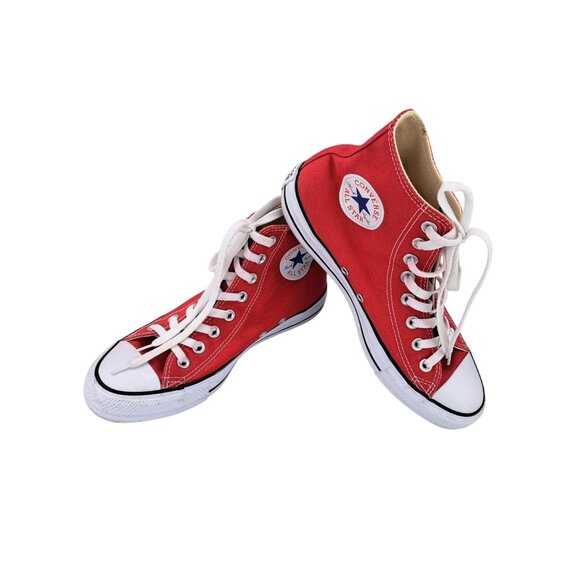 Converse Shoes - Converse Chuck Taylor All Star Red High-Top Sneakers Women Size 9 Men 7 Canvas